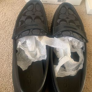 Black Coach loafers